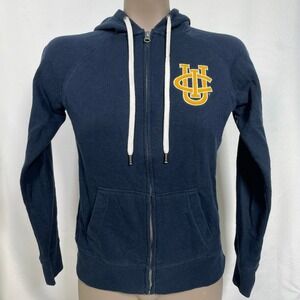 UC Irvine Anteaters League Collegiate Outfitters Blue Zip Up Hoodie Womens SMALL